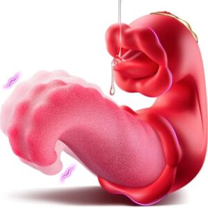 Vibrator Adult Sex Toys for Women - 4 in 1 Tongue Thrusting Vibrators Dildo Rose Sex Toys with 10 Licking Clitoral & 10 Vibration Mode, G Spot Clit Stimulator Pleasure Tools for Female Couples Games : Health & Household